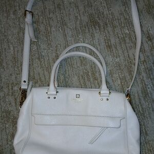 Elegant Womens Soft Pink Leather Kate Spade Crossbosy Shoulder Satchel Bag Purse